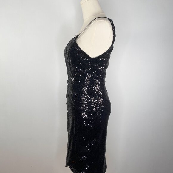 NEW W/ TAGS - Sequin Black Dress - Picture 9 of 11